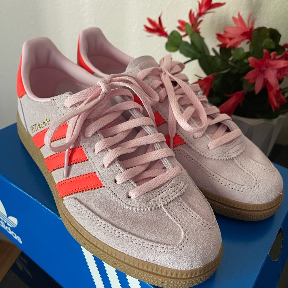 Adidas Women's Pink and Orange Sneakers